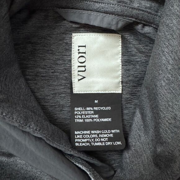 Vuori Sunday Element Hoodie Mens Medium Gray Drawstring Athleisure - Picture 4 of 9